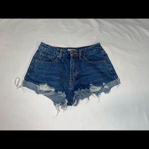 Denim shorts